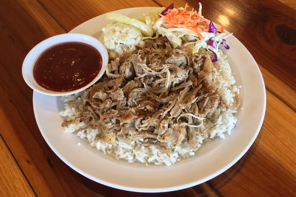 menu item 10 pulled pork plate